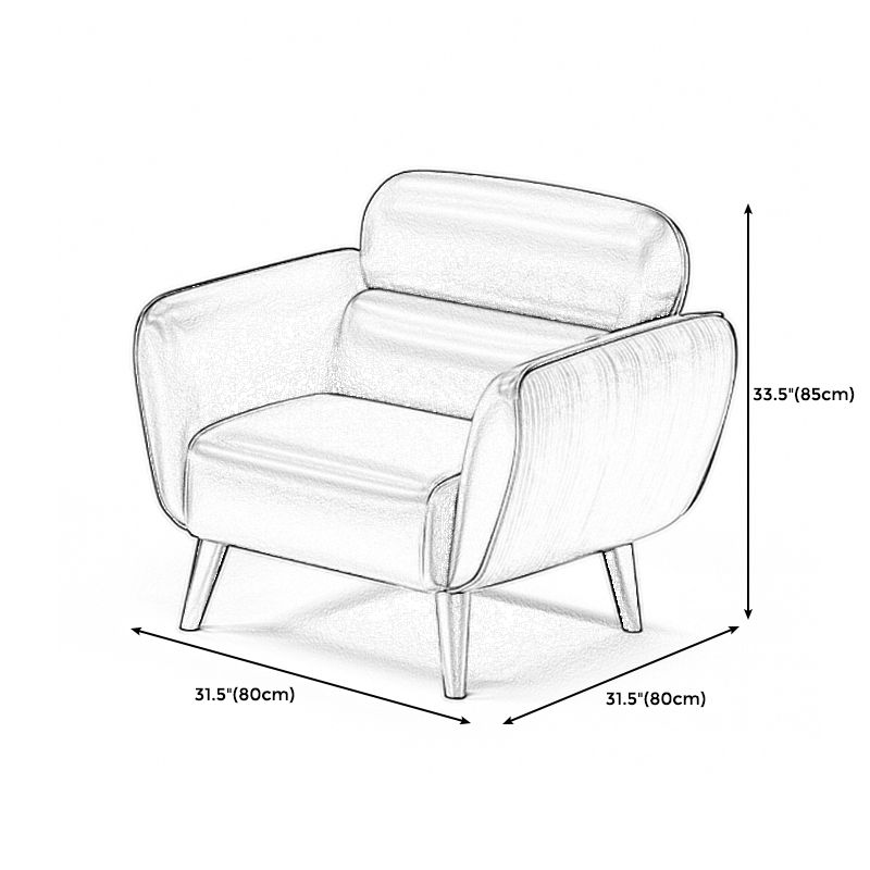 Faux Leather Square Arm Sofa Foam Filled Sewn Pillow Back Sofa for Living Room Clearhalo 'furn' 'furn_sofas' 'Furniture' 'furniture_sofas' 'kitchen' 'kitchen_sofas' 'Living Room Furniture' 'Sofa' 'sofas' 1200x1200_6330f493-b7cb-4f31-92bf-b16668b170fe