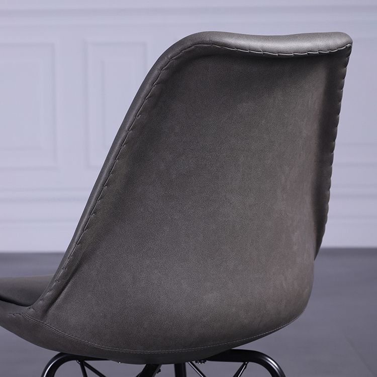 Contemporary Style Chairs Dining Armless Side Chair with Metal Legs for Kitchen Clearhalo ' kitchen&dining_furn' 'Dining Chairs' 'Dining Tables & Seating' 'dining_chair' 'Furniture' 'furniture_dining_chair' 'Kitchen & Dining Furniture' 'kitchen' 1200x1200_63314cc3-0aa7-4e6c-ad78-6d081ea4d2ea