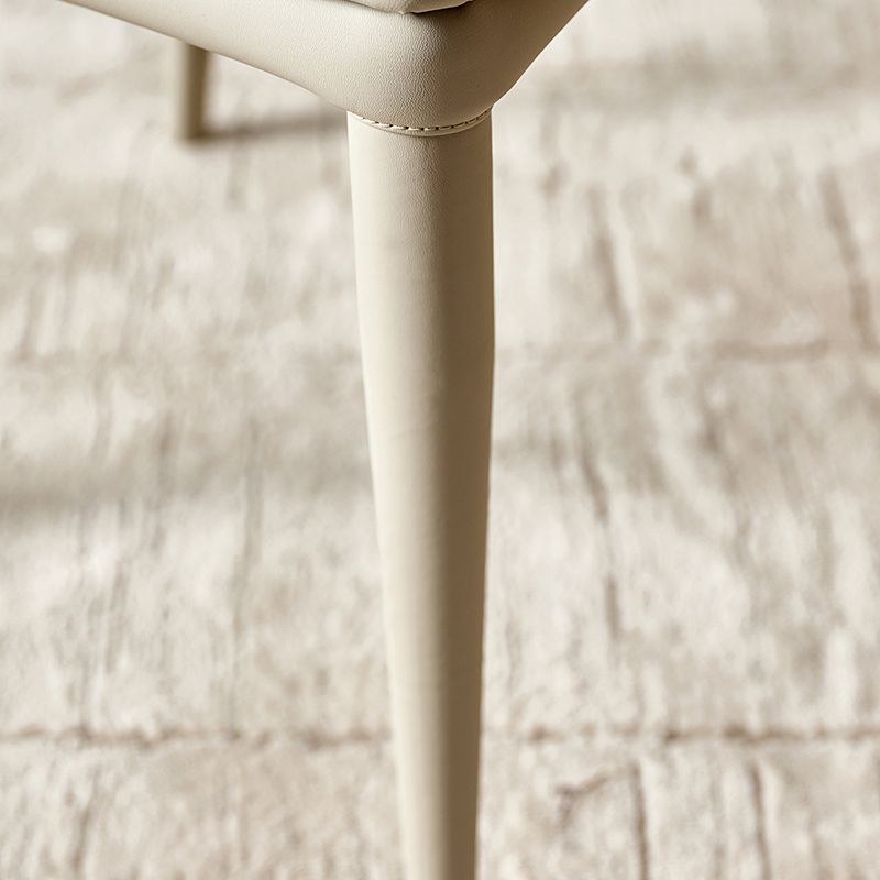 Contemporary Leather Dining Chairs Armless Solid Back Dining Chair for Kitchen Clearhalo ' kitchen&dining_furn' 'Dining Chairs' 'Dining Tables & Seating' 'dining_chair' 'furn' 'furn_dining_chair' 'Furniture' 'furniture_dining_chair' 'Kitchen & Dining Furniture' 'kitchen' 1200x1200_633152b2-171b-4ab1-a3ec-97527700f199