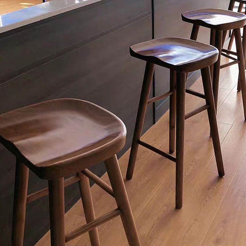 Modern Armless Counter Stool Wood Restaurant Bar Stool with Wooden Seat and Pedal Clearhalo 'Bar Furniture' 'Bar Stools' 'bar_stools' 'furn' 'furn_bar_stools' 'furniture_bar_stools' 'Kitchen & Dining Furniture' 'kitchen&dining_furn' 'kitchen' 'kitchen_furn' Furniture' 1200x1200_63317499-48d3-4cbe-a3bd-89b64a477721