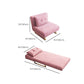 Cadre de futon pliable glamour avec canapé-lit de Futon en velours de 31,5 "de largeur en rose