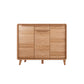Modern Rectangle Wood Side Cabinet Bar Pulls Cabinet With Doors Clearhalo 'Cabinets & Chests' 'cabinets_chests' 'furn' 'furn_cabinets_chests' 'Furniture' 'Living Room Furniture' 1200x1200_6331aefa-3726-41d8-bd3f-39ddb68aeada