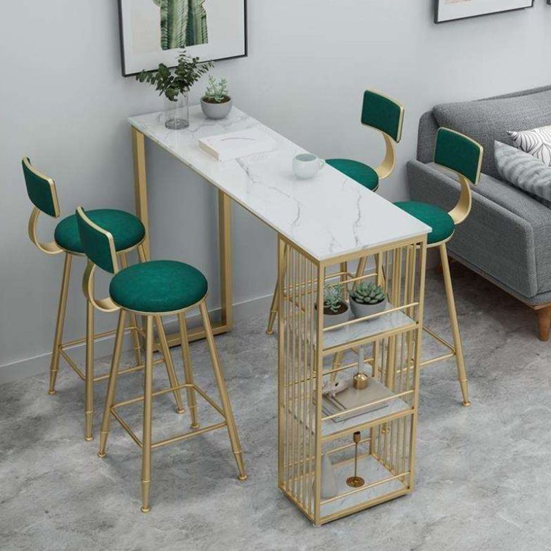 Tavolo da cocktail bar in marmo interno doppio piedistallo altezza da pranzo tavolo da pranzo