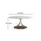 Glam Sintered Stone Dining Table Round Dinner Room Table for Dining Room Clearhalo 'Dining Tables & Seating' 'Dining Tables' 'dining_table' 'furn' 'furn_dining_table' 'Furniture' 'furniture_dining_table' 'Kitchen & Dining Furniture' 'kitchen' 'kitchen_dining_table' 1200x1200_6332b4fd-038a-4cd2-bc5d-b5c24dedd4b2