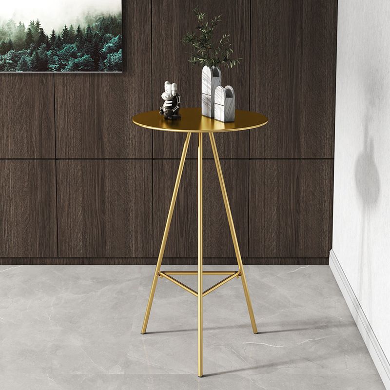 1/2/3/4-delige eigentijdse barset, ronde barkruk en metalen tafel