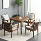 Square Wood Color Dining Table Oak Solid Wood Table Industrial with 4 Legs Clearhalo ' dining_table' 'Dining Tables & Seating' 'Dining Tables' 'furn' 'furn_dining_table' 'Furniture' 'furniture_dining_table' 'Kitchen & Dining Furniture' 'kitchen&dining_furn' 'kitchen' 'kitchen_dining_table' 1200x1200_63369ddf-894f-4f5c-8b3d-6b977e1a4244