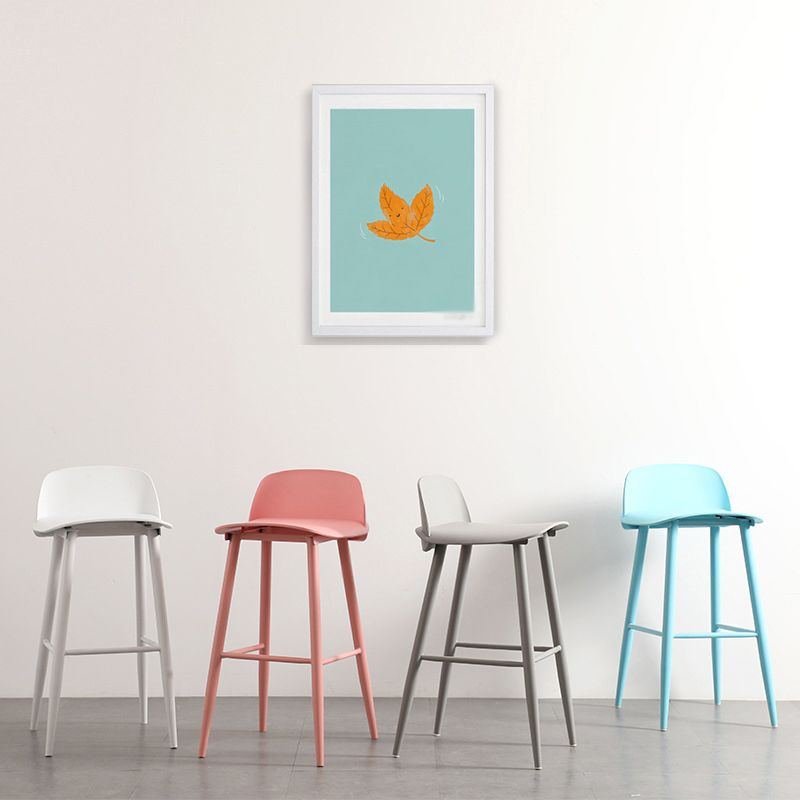 Scandinavian Style Bar-stool with Metal leg Square Seat Counter Stool for Kitchen Bar Clearhalo 'Bar Furniture' 'Bar Stools' 'bar_stools' 'furn' 'furn_bar_stools' 'furniture_bar_stools' 'Kitchen & Dining Furniture' 'kitchen&dining_furn' 'kitchen' 'kitchen_furn' Furniture' 1200x1200_63382ed0-e138-42eb-a851-e496e806d83c