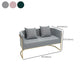 Contemporary 27.55" H Metal Frame Solid Color Velvet Tuxedo Arm Sofa Clearhalo 'furn' 'furn_sofas' 'Furniture' 'Living Room Furniture' 'Sofa' 'sofas' 1200x1200_633bc7a6-099b-4078-a0df-68033ade43eb