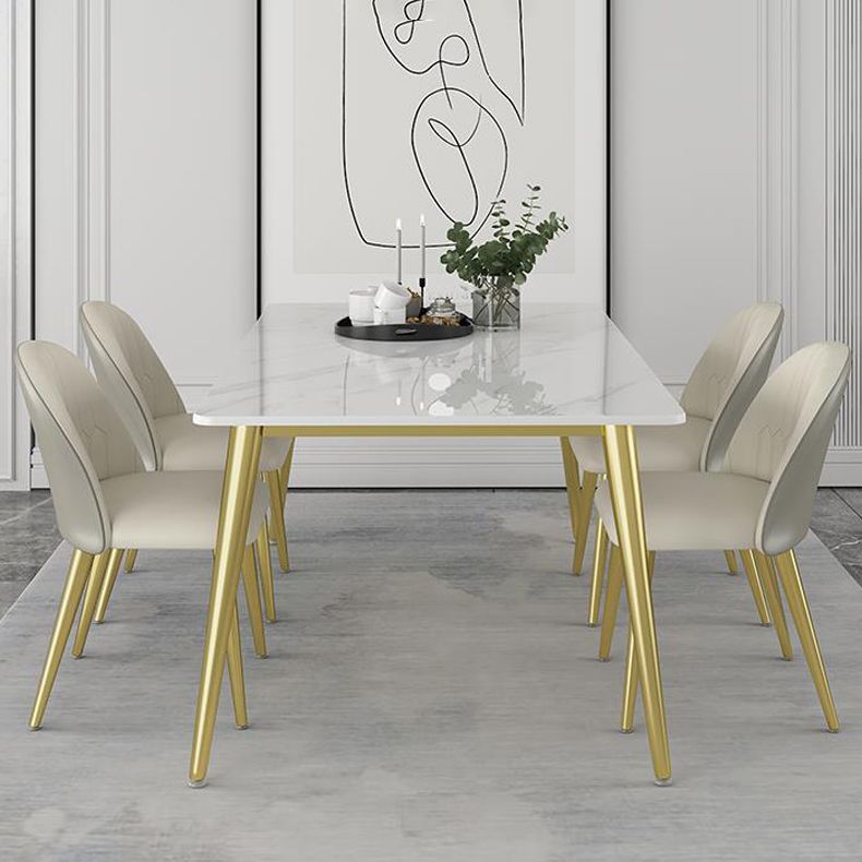 Glam Sintered Stone Dining Room Set 1/5/6/7 Pieces Dining Furniture Set /Separate Items Clearhalo 'Dining Room Sets' 'Dining Tables & Seating' 'dining_room_set' 'Furniture' 'furniture_dining_room_set' 'Kitchen & Dining Furniture' 'kitchen&dining_furn' 'kitchen' 1200x1200_633ceb12-5dd3-4ca0-afa5-f09c28162833