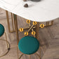 Foldable Artificial Wooden Top Table Extendable Round Kitchen Table with Trestle Base Clearhalo ' dining_table' 'Dining Tables & Seating' 'Dining Tables' 'furn' 'furn_dining_table' 'Furniture' 'furniture_dining_table' 'Kitchen & Dining Furniture' 'kitchen&dining_furn' 'kitchen' 'kitchen_dining_table' 1200x1200_633f101b-e004-47f5-8fd6-06892d2a0ff5