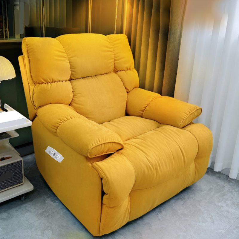 房状の背中を備えた現代のフェイクレザースタンダードリクライナー