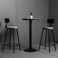 Mesa de barra superior de piedra gris de estilo industrial Juego de mesa 1/2/3 piezas de mostrador con taburetes altos