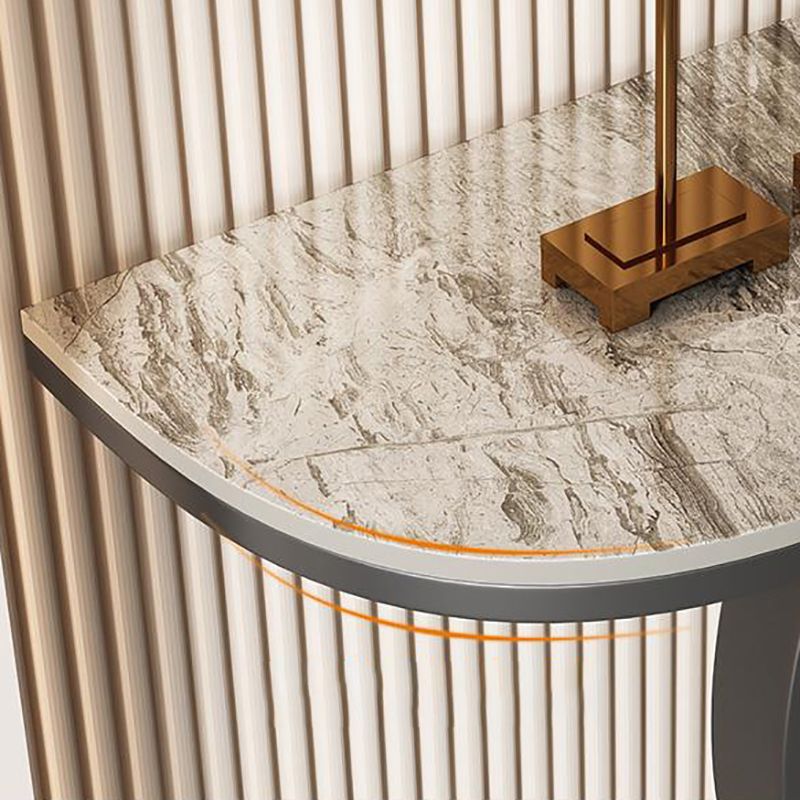 Tavolo console contemporanea a forma di luna