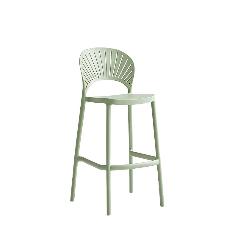 Industrial Armless Low Back Bar Stool Indoor Stackable Plastic Bar Stool Clearhalo 'Bar Furniture' 'Bar Stools' 'bar_stools' 'furn' 'furn_bar_stools' 'Furniture' 'Kitchen & Dining Furniture' 1200x1200_634069c3-16a8-46f6-9dd5-b4561a1c5f88