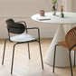 Hedendaagse stijl Open Back Plastic Dining Arm stoel met metalen benen voor thuis