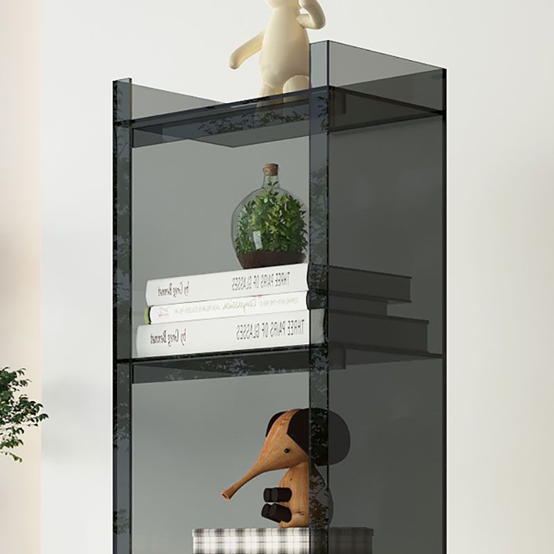 Glam Acrylic Vertical Standard Bookshelf Closed Back Bookshelf for Living Room Clearhalo 'Bookcases' 'furn' 'furn_bookcases' 'Furniture' 'furniture_bookcases' 'kitchen' 'kitchen_bookcases' 'Living Room Furniture' 'Office Furniture' 1200x1200_63413ac5-e856-4032-9c60-c6d72d731a42