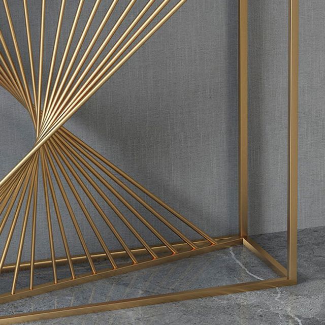 Table de la consola de 11.81 pulgadas de ancho Mesa de acento de mármol con 1 estante