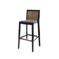 Linen Stools with Ash Wood Frame Industrial Counter & Bar Stools for Home
