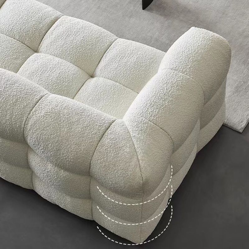 Divani in stile moderno Materiale in velluto in velluto forma quadrata di bracciale trapuntata