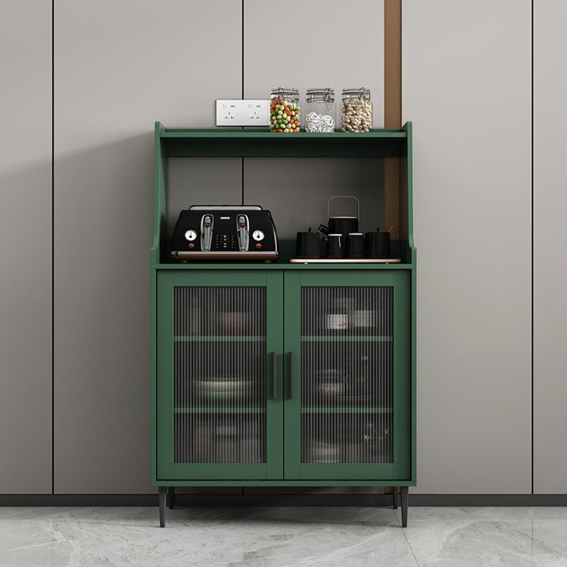 Mobile sideboard del soggiorno in legno mobile moderno server con porta di vetro