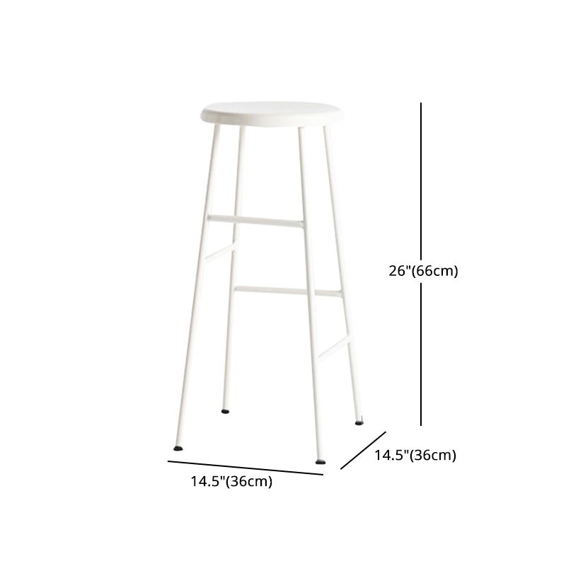 Industrial Iron Backless Barstool Simple Indoor Tall Stool with Square Seat 1 Piece Clearhalo 'Bar Furniture' 'Bar Stools' 'bar_stools' 'furn' 'furn_bar_stools' 'Furniture' 'furniture_bar_stools' 'Kitchen & Dining Furniture' 1200x1200_6346ded0-456c-4b7e-aa3f-f74dbde54245