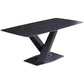 Modern Style Dining Table Rectangle Sintered Stone Dining Table with Black Frame for Home Use Clearhalo ' dining_table' 'Dining Tables & Seating' 'Dining Tables' 'furn' 'furn_dining_table' 'Furniture' 'furniture_dining_table' 'Kitchen & Dining Furniture' 'kitchen&dining_furn' 'kitchen' 'kitchen_dining_table' 1200x1200_63488481-0dbe-4a09-b336-650835fb84d4