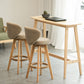 Scandinavia Style Bar-stool Wooden Legs Round Seat for Restaurant Bar Clearhalo 'Bar Furniture' 'Bar Stools' 'bar_stools' 'furn' 'furn_bar_stools' 'furniture_bar_stools' 'Kitchen & Dining Furniture' 'kitchen&dining_furn' 'kitchen' 'kitchen_furn' Furniture' 1200x1200_6349a5a1-0db7-4f4c-97ed-70ef8201385f