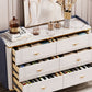 15.6" Width Classic Glam Storage Chest Stone Storage Chest Dresser