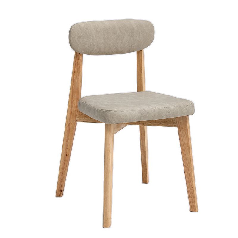 Silla sin brazo17.5 "L x 19.6" W x 33.2 "H Presidente de marco de madera sólida para sala de estar