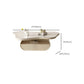 No Distressing Single Coffee Table Slate Free-Form White Coffee Table Clearhalo 'Coffee & Accent Tables' 'Coffee Tables' 'coffee_tables' 'furn' 'furn_coffee_tables' 'Furniture' 'Living Room Furniture' 1200x1200_634cb731-6acf-46bb-b64a-ed024bf0c7c4