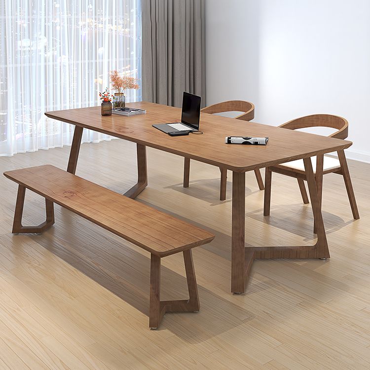 Modern Style Home Office Desk Rectangle Brown Solid Wood Writing Desk Clearhalo 'furn' 'furn_office_desk' 'Furniture' 'Office Desks' 'Office Furniture' 'office_desk' 1200x1200_634d8627-3456-4c4c-8857-af05903da192