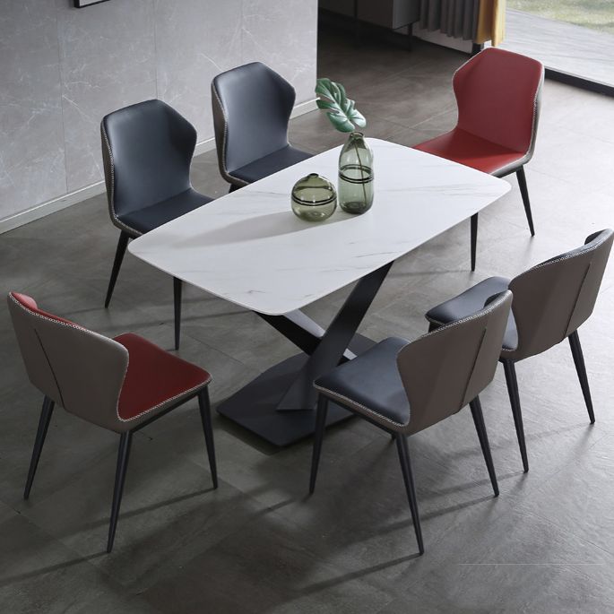 Wingback stoel metalen industriële keuken eetkamer zijstoel