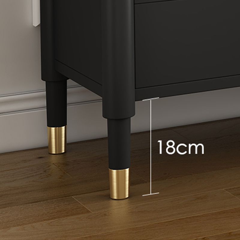 Console multimediale nera industriale 19,6 "Altezza console multimediale in legno