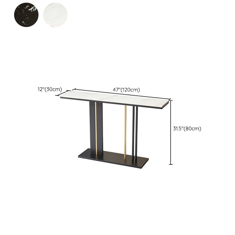 Tavolo console contemporanea rettangolare tavolo console di finitura antica in marmo