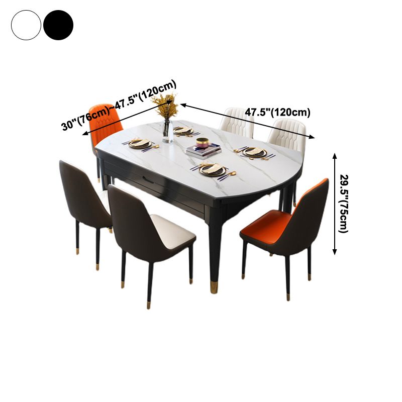 Round Dining Site Table Traditional Luxury Dinner Room Furniture with Drop-Leaf Clearhalo ' dining_table' 'Dining Tables & Seating' 'Dining Tables' 'furn' 'furn_dining_table' 'Furniture' 'furniture_dining_table' 'Kitchen & Dining Furniture' 'kitchen&dining_furn' 'kitchen' 'kitchen_dining_table' 1200x1200_6354a534-16ca-458f-b1d9-4a862a624d3a