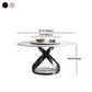 Sintered Stone Top Table Round Dining Table for Home Kitchen Dinner Furniture Clearhalo 'Dining Tables & Seating' 'Dining Tables' 'dining_table' 'furn' 'furn_dining_table' 'Furniture' 'Kitchen & Dining Furniture' 1200x1200_6354d8d1-fa31-44aa-bf5c-3430338de1a2