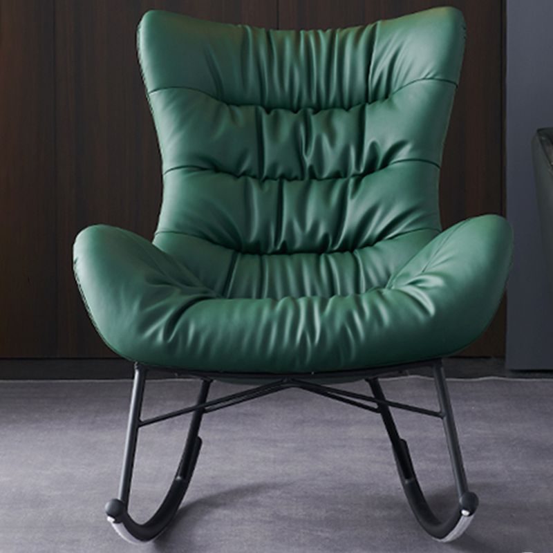 Chaise de rocker glamour rembourré une chaise accent à bascule