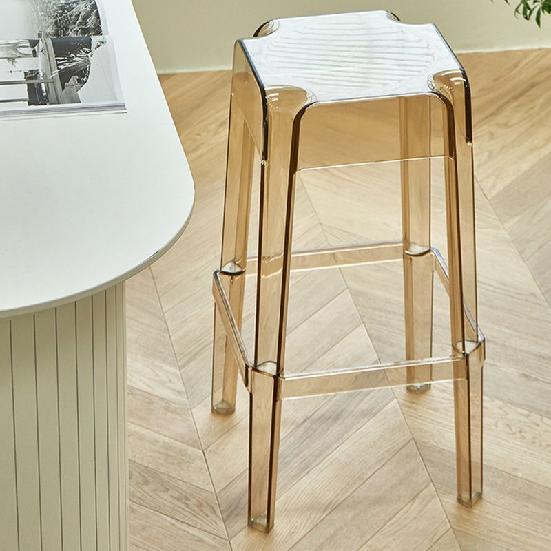 Contemporary Bar-stool Plastic Counter Bar Stool for Restaurant Clearhalo 'Bar Furniture' 'Bar Stools' 'bar_stools' 'furn' 'furn_bar_stools' 'Furniture' 'furniture_bar_stools' 'Kitchen & Dining Furniture' 1200x1200_63559cd9-e372-4948-98ae-a481a7323c0c