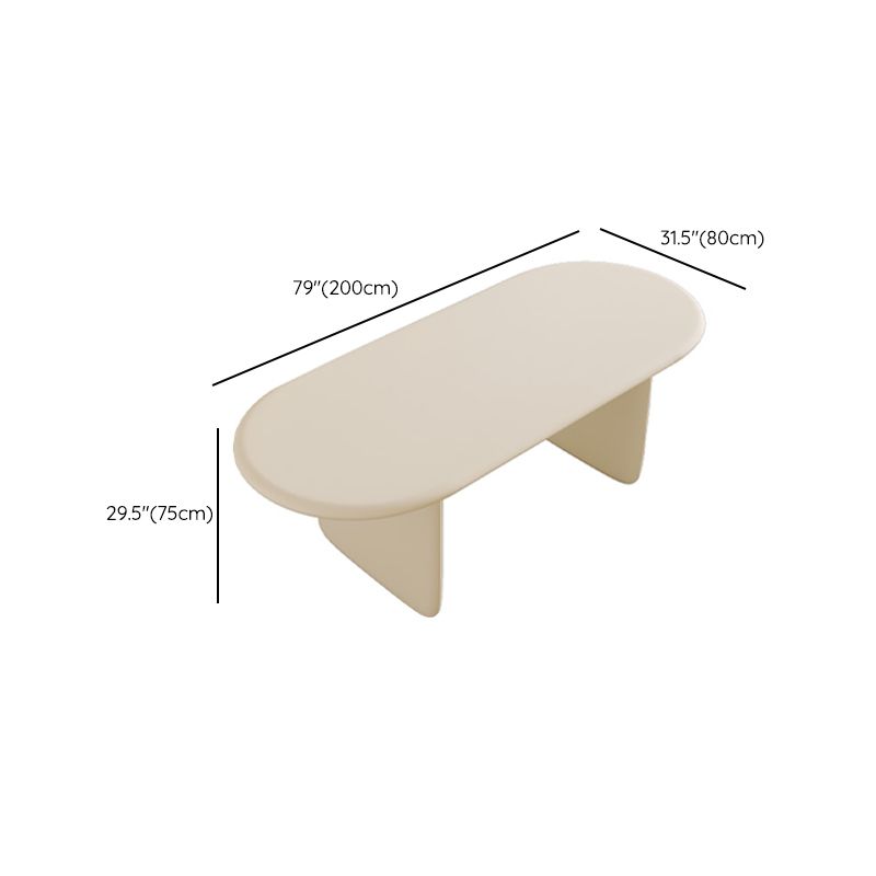 Set da pranzo ovale 1/2/5 pezzi set da pranzo bianco contemporaneo