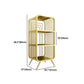 Gold Scandinavian Iron Standard Bookshelf Closed Back Vertical Bookshelf for Bedroom Clearhalo 'Bookcases' 'furn' 'furn_bookcases' 'Furniture' 'furniture_bookcases' 'kitchen' 'kitchen_bookcases' 'Living Room Furniture' 'Office Furniture' 1200x1200_63587737-bca2-4c2d-848d-fbbcbdad6742