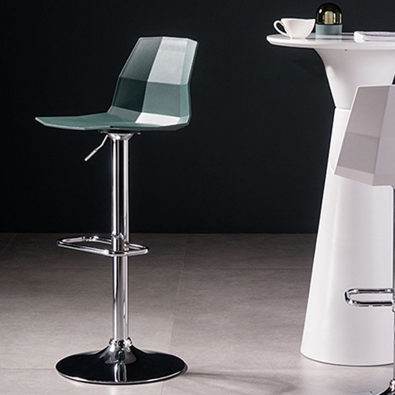 Modern Adjustable Dining Stool Plastic Footrest Counter Stool with Swivel Clearhalo 'Bar Furniture' 'Bar Stools' 'bar_stools' 'furn' 'furn_bar_stools' 'Furniture' 'Kitchen & Dining Furniture' 1200x1200_635b69da-ca23-4832-9749-21ee15b555b4