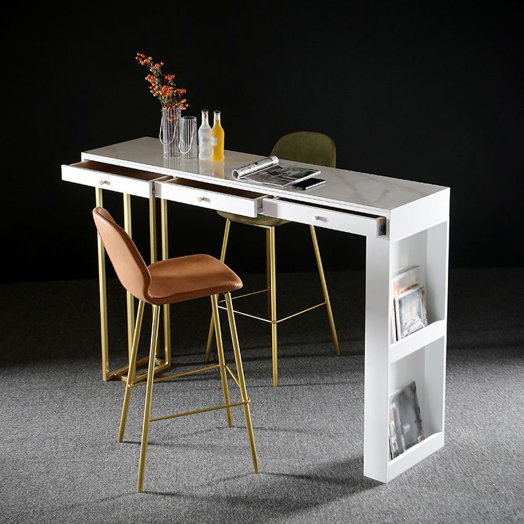 Tavolo da pranzo accento in pietra e metallo