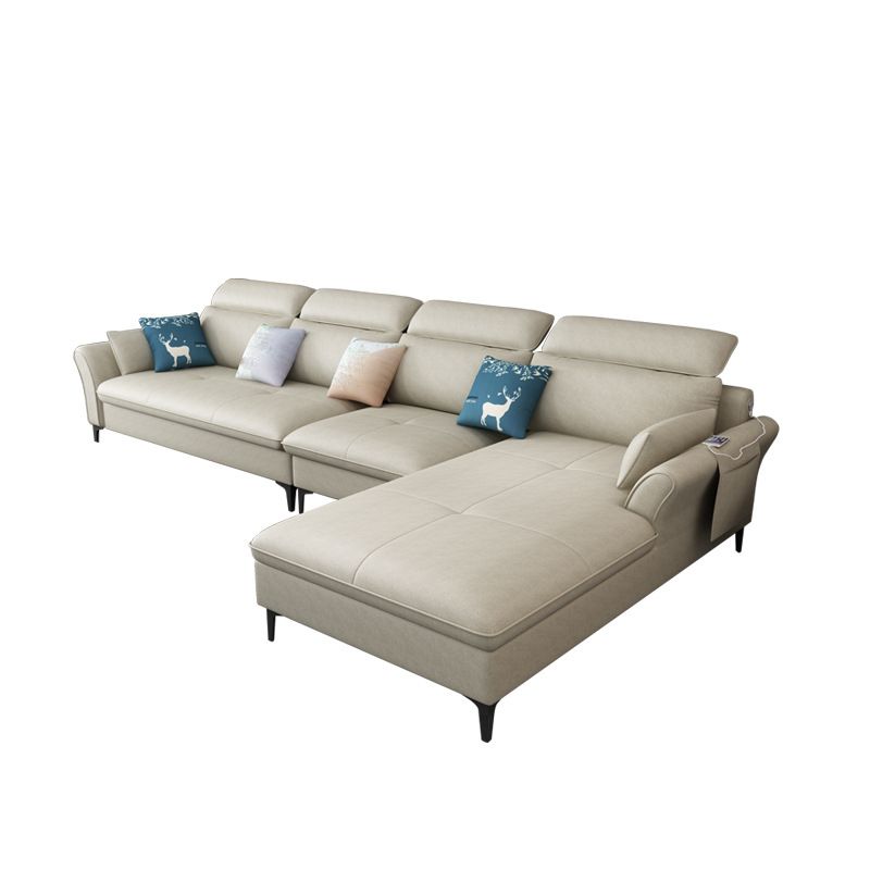 Modern Modular Sectional with Storage and USB for Four People Clearhalo 'furn' 'furn_sectionals' 'Furniture' 'furniture_sectionals' 'Living Room Furniture' 'Sectionals' 1200x1200_635c8e54-4019-4371-876e-eb5ea0d31ce0