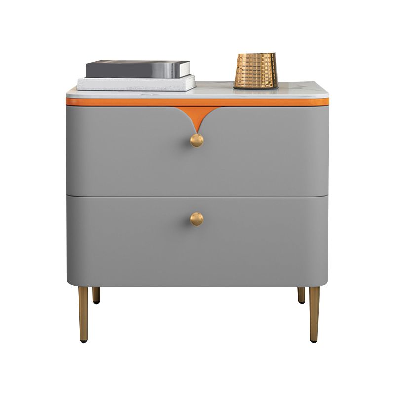 Stone Bed Nightstand Contemporary Bedside Cabinet with 2 Drawers Clearhalo 'Bedroom Furniture' 'furn' 'furn_night_stand' 'Furniture' 'night_stand' 'Nightstands' 1200x1200_6360b335-7e56-4f48-8105-4b8f14dc651a