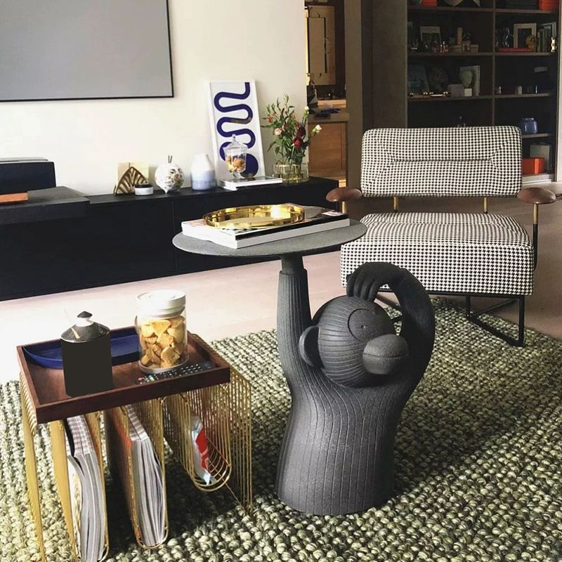 12" Wide Pedestal Round Metal Single Tray Top Coffee Cocktail Table Clearhalo 'Coffee & Accent Tables' 'Coffee Tables' 'coffee_tables' 'furn' 'furn_coffee_tables' 'Furniture' 'Living Room Furniture' 1200x1200_63616ad9-50c6-42c3-9aef-a3c502442c2f