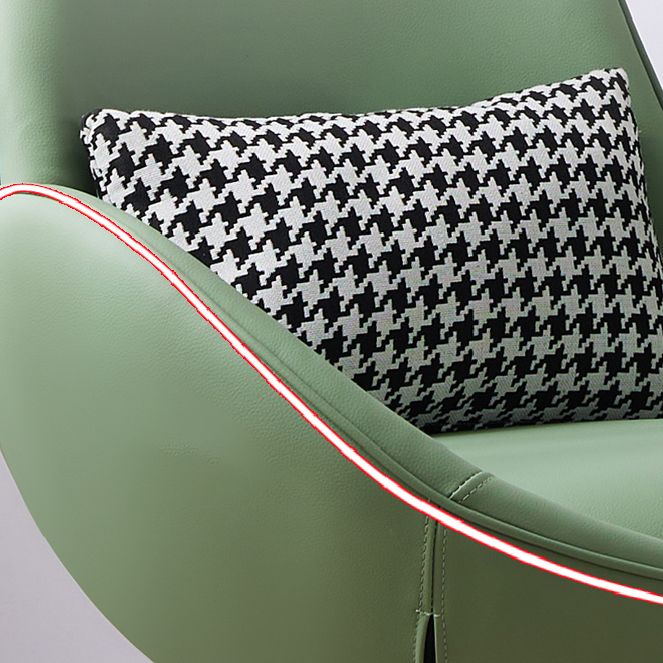 Fixed Back Lounge Chair Water Resistant Ottoman Set with Metal Legs Clearhalo 'Accent Chairs' 'accent_chairs' 'Chairs & Seating' 'furn' 'furn_accent_chairs' 'Furniture' 'Living Room Furniture' 1200x1200_6363e3ea-9c3c-424b-a956-4ee7931fc484