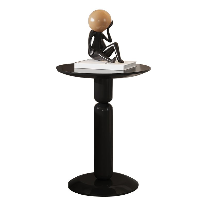 Round Pedestal End Table Modern Wood Side End Table for Living Room Clearhalo 'Coffee & Accent Tables' 'End & Side Tables' 'end_side_tables' 'furn' 'furn_end_side_tables' 'Furniture' 'Living Room Furniture' 1200x1200_63653428-493c-457d-88cf-8ccaa9d9b61c