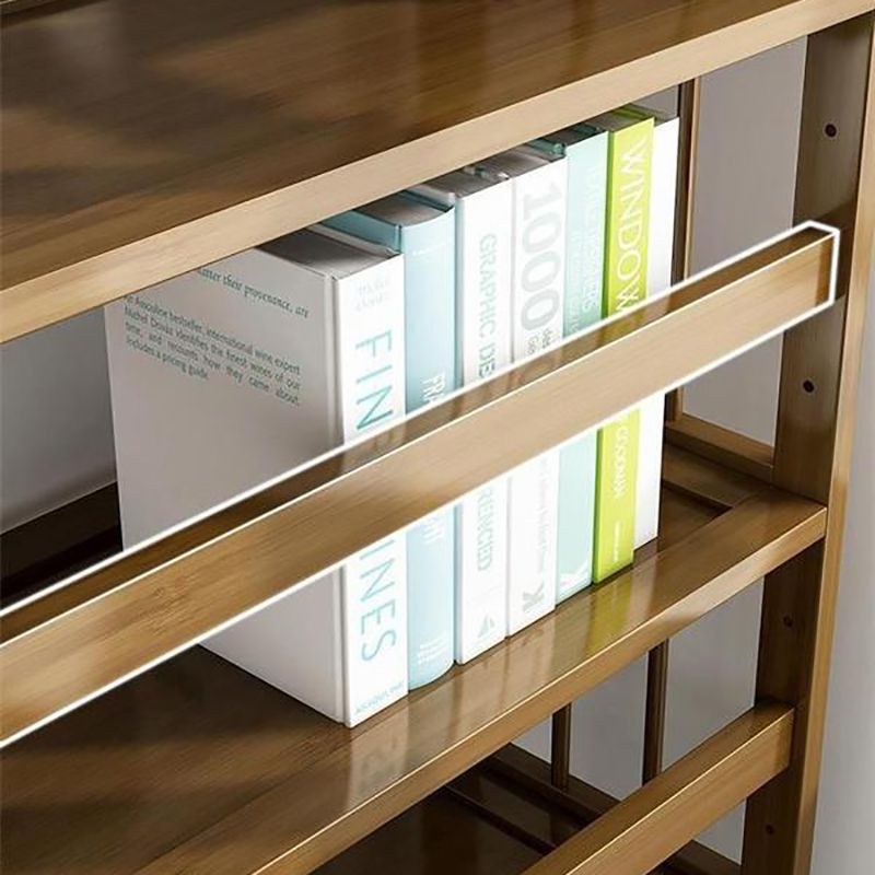Standard Bamboo Shelf Bookcase Contemporary Brown Open Bookcase Clearhalo 'Bookcases' 'furn' 'furn_bookcases' 'Furniture' 'Office Furniture' 1200x1200_636691a1-1b23-4c27-bd9f-bb3404c61180