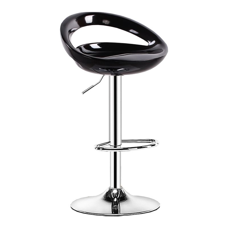 Sgabello moderno di plastica in plastica in plastica inoltre regolabile con poggiapiedi