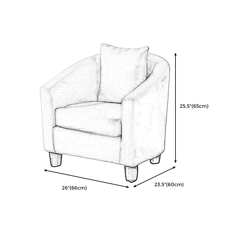 Linen e finta cuoio in pelle inclinata Basic Basic a quattro gambe set